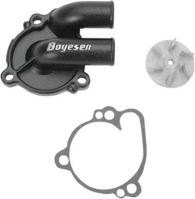 BOYESEN WATER PUMP COVER & IMPELLER KIT SUPERCOOLER ALUMINUM BLACK