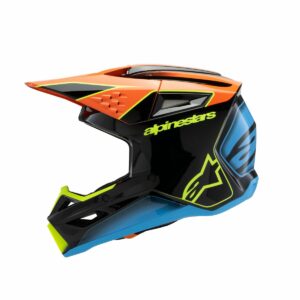 Alpinestars HELMET YTH SM3 FRAY BLK/OR/YL - Image 2