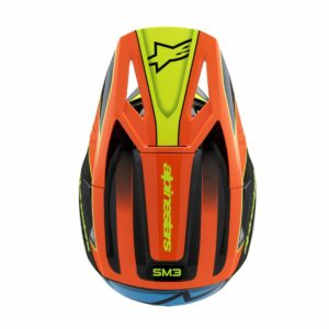 Alpinestars HELMET YTH SM3 FRAY BLK/OR/YL - Image 5