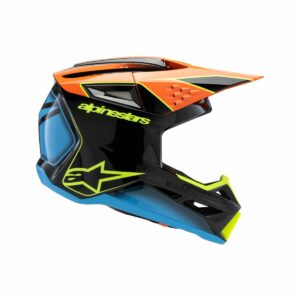 Alpinestars HELMET YTH SM3 FRAY BLK/OR/YL - Image 6