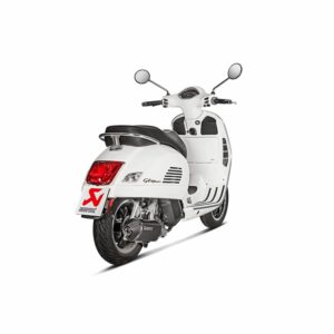 AKRAPOVIC SLIP-ON LINE MUFFLER BLACK STAINLESS STEEL CARBON END CAP - Image 2