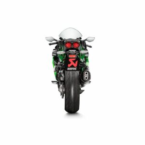 AKRAPOVIC SLIP-ON LINE MUFFLER BLACK TITANIUM CARBON END CAP - Image 2