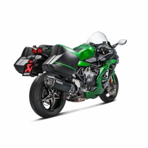AKRAPOVIC SLIP-ON LINE MUFFLER BLACK TITANIUM CARBON END CAP - Image 6