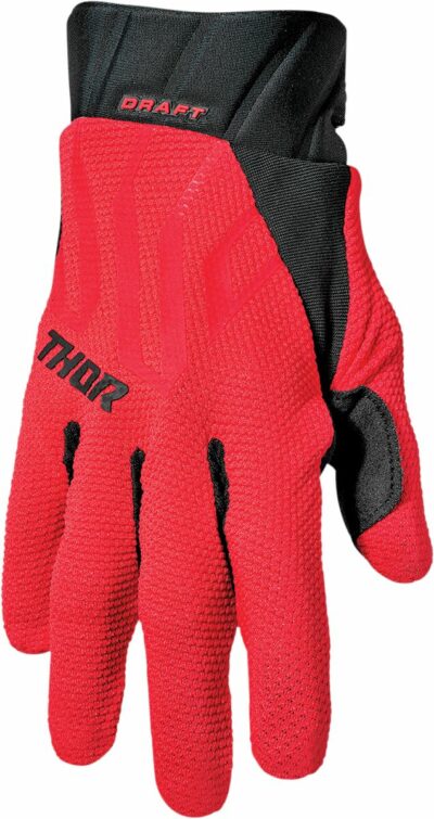 THOR GLOVE DRAFT RED/BLACK MD