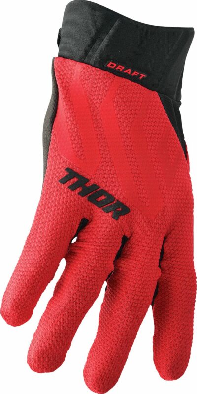 THOR GLOVE DRAFT RED/BLACK MD - Image 3