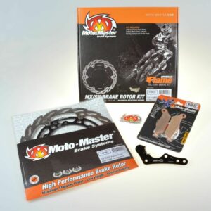 MOTO-MASTER BRAKE KIT OFFROAD FLOATING FLAME 260mm, BRAKE PADS, RELOCATION BRACKET - Image 3