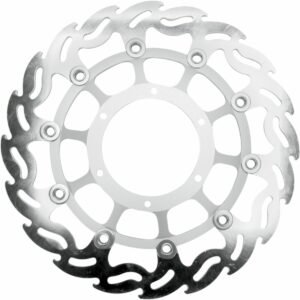 MOTO-MASTER BRAKE ROTOR FLOATING FLAME FLAMED BLACK - Image 2