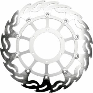 MOTO-MASTER BRAKE ROTOR FLOATING FLAME FLAMED BLACK