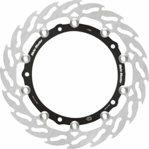 MOTO-MASTER BRAKE ROTOR FLOATING FLAME FLAMED BLACK - Image 2