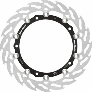 MOTO-MASTER BRAKE ROTOR FLOATING FLAME FLAMED BLACK - Image 2