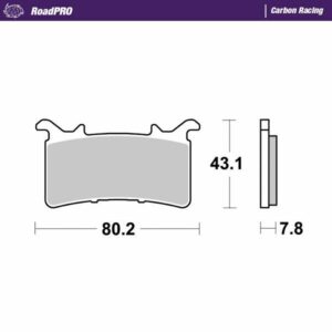 MOTO-MASTER BRAKE PAD ROADPRO CARBON RACING - Image 2