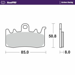 MOTO-MASTER BRAKE PAD ROADPRO CARBON RACING - Image 2