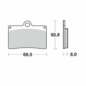 MOTO-MASTER BRAKE PAD CERAMIC - Image 2