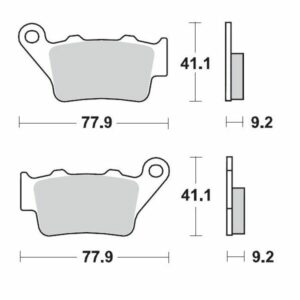 MOTO-MASTER BRAKE PAD CERAMIC - Image 2