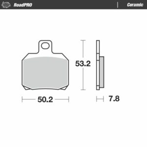 MOTO-MASTER BRAKE PAD CERAMIC - Image 2