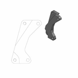 MOTO-MASTER RELOCATION BRACKET BRAKE CALIPER SM STREET 320MM - Image 2