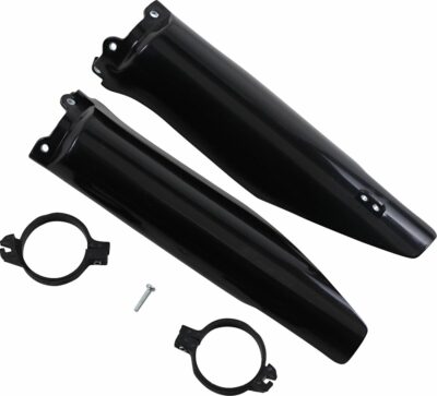 UFO FORK SLIDER PROTECTORS KAWASAKI KX125/250/KFX250 BLACK