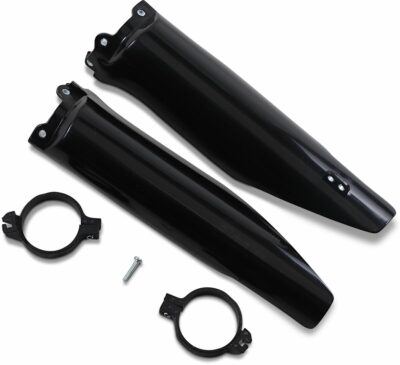 UFO FORK SLIDER PROTECTORS KAWASAKI KX125/250/KFX250 BLACK - Image 2