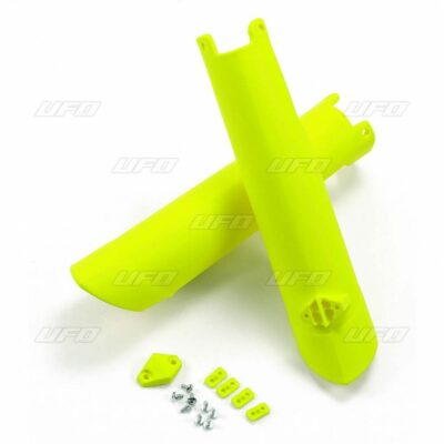 UFO FORK SLIDER PROTECTORS HUSQVARNA TC-FC FLUO YELLOW