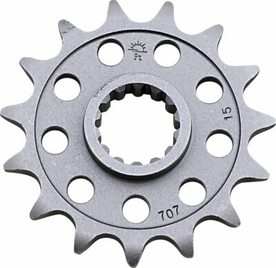 JT Sprockets JTF707.15 FRONT REPLACEMENT SPROCKET 15 TEETH 520 PITCH NATURAL CHROMOLY STEEL ALLOY