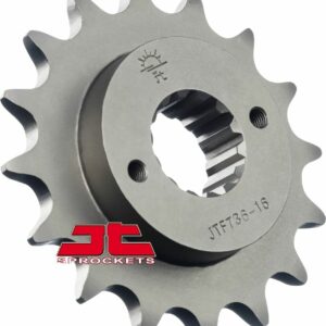 JT Sprockets JTF736.16 FRONT REPLACEMENT SPROCKET 16 TEETH 520 PITCH NATURAL CHROMOLY STEEL ALLOY - Image 2