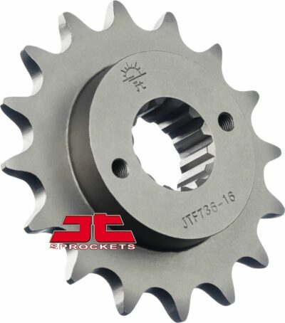 JT Sprockets JTF736.16 FRONT REPLACEMENT SPROCKET 16 TEETH 520 PITCH NATURAL CHROMOLY STEEL ALLOY - Image 2
