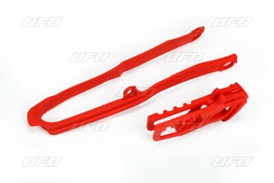 UFO CHAIN GUIDE & SLIDER KIT HONDA CRF RED