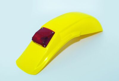 UFO VINTAGE UNI ENDURO REAR FENDER W/ TAILLIGHT (83-93) YELLOW