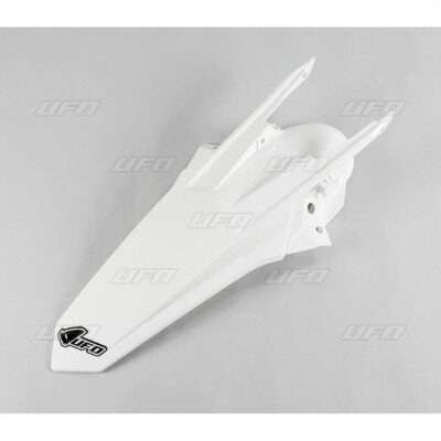 UFO REAR FENDER W/PINS KTM EXC WHITE