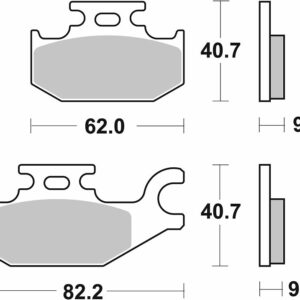 SBS BRAKE PAD CERAMIC STREET - Image 2