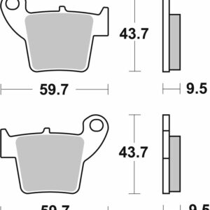 SBS BRAKE PAD CERAMIC STREET - Image 2