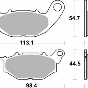 SBS BRAKE PAD CERAMIC STREET - Image 2