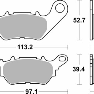 SBS BRAKE PAD CERAMIC STREET - Image 2