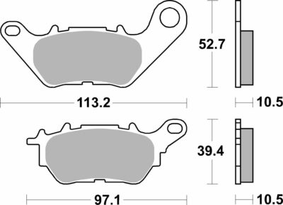 SBS BRAKE PAD CERAMIC STREET - Image 2