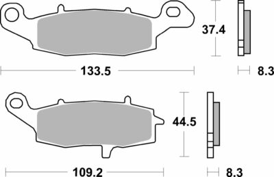 SBS BRAKE PAD CERAMIC STREET - Image 2