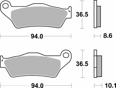 SBS BRAKE PAD CERAMIC STREET - Image 2