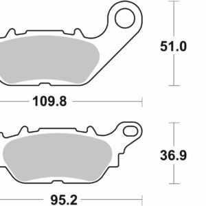 SBS BRAKE PAD CERAMIC STREET - Image 2