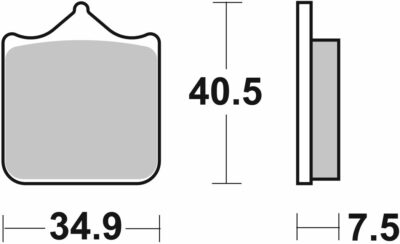 SBS Brake Pads Sinter Racing Hi-Tech - Image 2