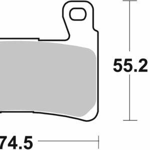 SBS BRAKE PAD DUAL SINTER DYNAMIC RACING CONCEPT - Image 2