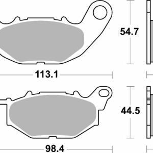 SBS BRAKE PAD DUAL SINTER DYNAMIC RACING CONCEPT - Image 2