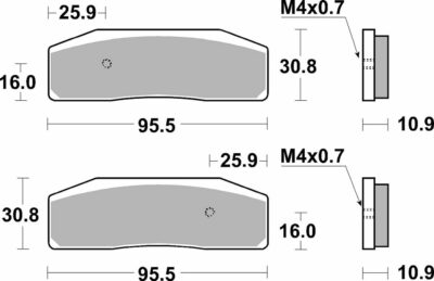 SBS BRAKE PAD DUAL SINTER DYNAMIC RACING CONCEPT - Image 2