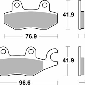 SBS BRAKE PAD DUAL SINTER DYNAMIC RACING CONCEPT - Image 2