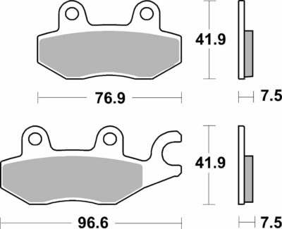 SBS BRAKE PAD DUAL SINTER DYNAMIC RACING CONCEPT - Image 2