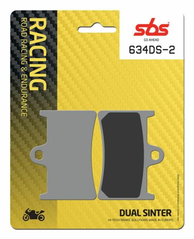 SBS BRAKE PAD DUAL SINTER DYNAMIC RACING CONCEPT, WITH SMOOTH INITIAL BITE