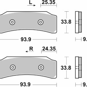 SBS BRAKE PAD DUAL SINTER DYNAMIC RACING CONCEPT - Image 2