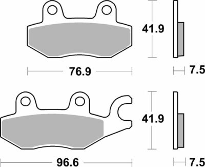SBS BRAKE PAD DUAL SINTER DYNAMIC RACING CONCEPT - Image 2
