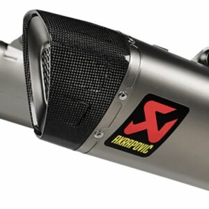 AKRAPOVIC SLIP-ON LINE DUAL MUFFLER TITANIUM CARBON END CAP - Image 4