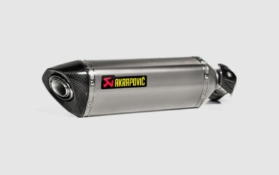 AKRAPOVIC SLIP-ON LINE MUFFLER TITANIUM CARBON END CAP