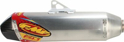 FMF FACTORY 4.1 RCT SLIP-ON MUFFLER S/S ALUMINUM & CARBON NATURAL KAWASAKI