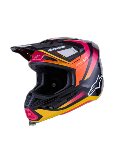 Alpinestars HELMET 7 RISE BLK/YL/PINK